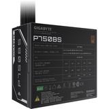 GIGABYTE P750BS Fuente de Alimentación - PCI-E 6+2 Pin x 4, 80 PLUS Bronze, Ventilador de 120 mm, Compatible con ATX, Enchufe EU, Fuente de alimentación de PC negro, 80 PLUS Bronze, Ventilador de 120 mm, Compatible con ATX, Enchufe EU, 750 W, 200 - 240 V, 50/60 Hz, 6 A, Activo, 100 W