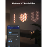 Govee Paneles de luz hexagonales Glide Ultra paquete de 7, Luz de LED gris