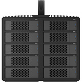 ICY BOX IB-3710-CU31, Caja de unidades negro