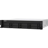 QNAP TS-873AEU-4G servidor de almacenamiento NAS Bastidor (2U) Ryzen Embedded V1500B 4 GB DDR4 0 TB QuTS hero Negro NAS, Bastidor (2U), Ryzen Embedded, V1500B, 4 GB, DDR4