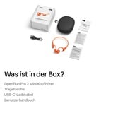 Shokz OpenRun Pro 2 Mini, Auriculares con micrófono naranja