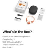 Shokz OpenRun Pro 2 Mini, Auriculares con micrófono naranja