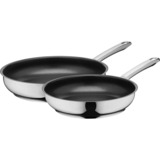 Silit Set de sartenes Calabria, 24 y 28 cm, Juego de sartenes acero fino/Negro