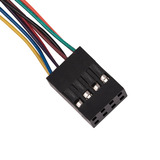 SilverStone Cable adaptador SST-CPS05-RE, mini-SAS SFF 8643 > 4x SATA celeste