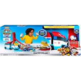 Spin Master PATRULLA CANINA - AUTOBÚS PATRULLA CANINA - Autobús Lanzador Transportador con Conjunto de Pistas Transformables 2 en 1 para Coches Patrulla Canina True Metal -6053406- Juguetes Niños 3 Años +, Vehículo de juguete
