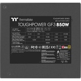 Thermaltake Toughpower GF3 850W, Fuente de alimentación de PC negro