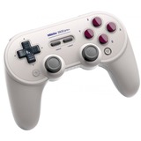 8BitDo SN30 Pro+ Gris, Blanco Bluetooth Gamepad gris, Gamepad, Inalámbrico y alámbrico, Bluetooth, USB Tipo C, Gris, Blanco, Cable/Batería
