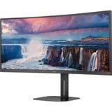 AOC V5 CU34V5C/BK LED display 86,4 cm (34") 3440 x 1440 Pixeles Wide Quad HD Negro, Monitor LED negro, 86,4 cm (34"), 3440 x 1440 Pixeles, Wide Quad HD, LED, 1 ms, Negro