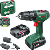 Bosch Atornillador percutor a batería EasyImpact 18V-40+ juego de accesorios, Taladro/destornillador verde/Negro