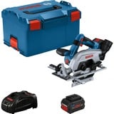 Bosch GKS 18V-57-2 L PROFESSIONAL 16,5 cm Negro, Azul, Plata 5000 RPM, Sierra circular azul/Negro, Madera, Negro, Azul, Plata, Sin escobillas, 16,5 cm, 5000 RPM, 5,7 cm