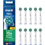 Braun Oral-B Pro Cross Action cabezales de repuesto paquete de 10, Cabezal de cepillo blanco