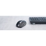 CHERRY MW 9100 ratón Oficina Ambidextro RF Wireless + Bluetooth 2400 DPI negro, Ambidextro, RF Wireless + Bluetooth, 2400 DPI, Negro