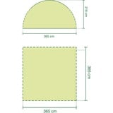 Coleman Pabellón Event Shelter, 3,65 x 3,65m gris claro/Gris