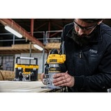 DEWALT D26204K Plata, Amarillo 27000 RPM 900 W, Fresadora amarillo/Plateado, Plata, Amarillo, 27000 RPM, 6,8 (5/16"), 16000 RPM, 5,5 cm, 7 m/s²