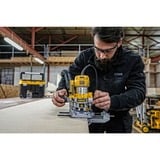 DEWALT D26204K Plata, Amarillo 27000 RPM 900 W, Fresadora amarillo/Plateado, Plata, Amarillo, 27000 RPM, 6,8 (5/16"), 16000 RPM, 5,5 cm, 7 m/s²