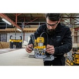 DeWALT D26204K Plata, Amarillo 27000 RPM 900 W, Fresadora amarillo/Plateado, Plata, Amarillo, 27000 RPM, 6,8 (5/16"), 16000 RPM, 5,5 cm, 7 m/s²