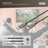 Digitus AK-330126-300-S, Cable negro