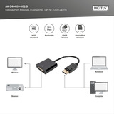 Digitus AK-340409-001-S, Adaptador negro