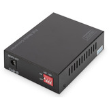 Digitus Convertidor de medios Gigabit PoE, RJ45 / SFP, PSE negro