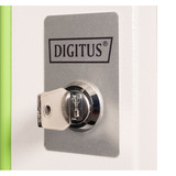 Digitus Puerta frontal de vidrio para carcasa de pared de 19" 9U serie Unique, Panel frontal gris