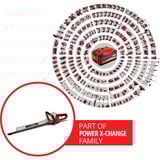 EINHELL GE-CH 18/60 Cuchilla doble 2400 W 2,9 kg, Cortasetos rojo/Negro, Batería, 2400 W, 18 V, 2,9 kg, 200 mm, 1080 mm