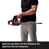 EINHELL GE-CH 18/60 Cuchilla doble 2400 W 2,9 kg, Cortasetos rojo/Negro, Batería, 2400 W, 18 V, 2,9 kg, 200 mm, 1080 mm