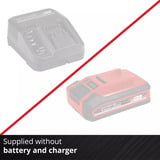 EINHELL Soplador a batería Power X-Change TE-CB 18/270 Li - Solo, 18 Voltios, Ventilador rojo/Negro