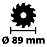 EINHELL TC-CS 89, Sierra circular rojo/Negro