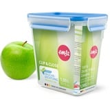 Emsa 508543 recipiente de almacenar comida Rectangular Caja 1,5 L Transparente 6 pieza(s) transparente/Azul, Caja, Rectangular, 1,5 L, Transparente, Alemania, 121 mm