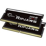 G.Skill Ripjaws F5-4800S3838A16GX2-RS módulo de memoria 32 GB 2 x 16 GB DDR5 4800 MHz, Memoria RAM negro, 32 GB, 2 x 16 GB, DDR5, 4800 MHz, 262-pin SO-DIMM