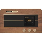 Grundig Heinzelmann Lugar de trabajo Digital Oro, Madera, Radio por Internet madera, Lugar de trabajo, Digital, DAB+,FM, 8 W, 3,5 mm, Oro, Madera
