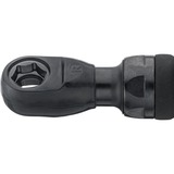 Hazet Mini destornillador de carraca multifunción 9023M-1, 1/4" y 3/8", Tornillo de percusión negro