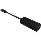 ICY BOX IB-LAN100-C3 Ethernet 1000 Mbit/s, Adaptador negro, Alámbrico, USB Tipo C, Ethernet, 1000 Mbit/s, Negro