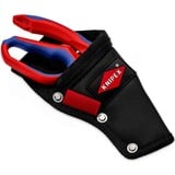 KNIPEX Riñonera multiusos, Funda negro/Rojo