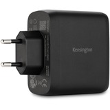 Kensington Adaptador de corriente GaN USB-C de 100 W, Cargador negro, Interior, Corriente alterna, 2 m, Negro