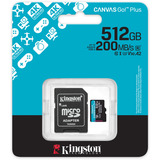 Kingston SDCG4/512GB, Tarjeta de memoria negro
