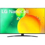 LG 43NANO769QA 109,2 cm (43") 4K Ultra HD Smart TV Wifi Gris, Televisor LED negro, 109,2 cm (43"), 3840 x 2160 Pixeles, NanoCell, Smart TV, Wifi, Gris