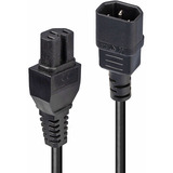 Lindy Cable de alimentación C14 a C15 'Condición caliente', Fuente de alimentación negro