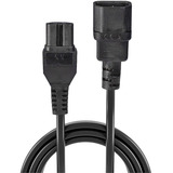 Lindy Cable de alimentación C14 a C15 'Condición caliente', Fuente de alimentación negro