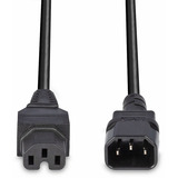 Lindy Cable de alimentación C14 a C15 'Condición caliente', Fuente de alimentación negro