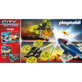PLAYMOBIL City Action 70780 set de juguetes, Juegos de construcción Acción / Aventura, Police Jet with Drone, 5 año(s), Multicolor