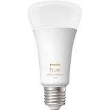 Philips Hue Bombilla inteligente A67 - E27 - 1600, Lámpara LED Philips Hue White ambiance Bombilla inteligente A67 - E27 - 1600, Bombilla inteligente, Blanco, Bluetooth/Zigbee, LED, E27, Luz fría, Blanco cálido