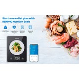 Renpho Calibra 1L, Balanza de cocina negro