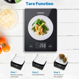 Renpho Calibra 1L, Balanza de cocina negro