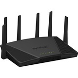 Synology RT6600ax Router WiFi6 1xWAN 3xGbE 1x2.5Gb router inalámbrico Tribanda (2,4 GHz/5 GHz/5 GHz) 4G Negro Wi-Fi 6E (802.11ax), Tribanda (2,4 GHz/5 GHz/5 GHz), Ethernet, 3G, Negro, Enrutador portátil