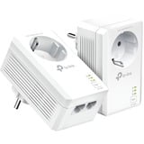 TP-Link TL-PA7027P KIT adaptador de red PowerLine 1000 Mbit/s Ethernet Blanco 2 pieza(s), PowerLAN blanco, 1000 Mbit/s, IEEE 1901, IEEE 802.3, IEEE 802.3u, Tipo E / F, Gigabit Ethernet, 10,100,1000 Mbit/s, HomePlug AV2