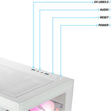 Thermaltake PC-000093-DE, Gaming-PC blanco/Transparente