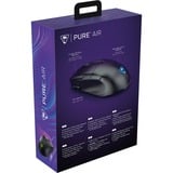Turtle Beach Pure Air - Ratón de Juego RGB ergonómico inalámbrico Ultraligero, Sensor óptico de 26 000 PPP, 125 Horas de batería, interruptores mecánicos Titan, iluminación RGB - Negro, Ratones para gaming negro, Sensor óptico de 26 000 PPP, 125 Horas de batería, interruptores mecánicos Titan, iluminación RGB - Negro, mano derecha, Óptico, RF Wireless + Bluetooth, 26000 DPI, Negro, Translúcido