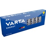 VARTA 10x AA 4106 Batería de un solo uso Alcalino Batería de un solo uso, AA, Alcalino, 1,5 V, 10 pieza(s), Azul