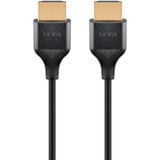 goobay Cable HDMI delgado de alta velocidad con Ethernet, 8K @ 60Hz negro